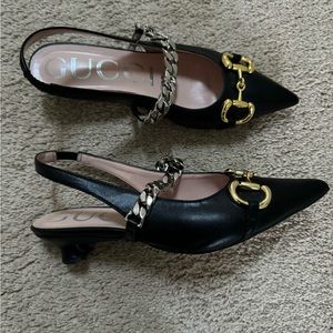 Gucci slingbacks black size 37